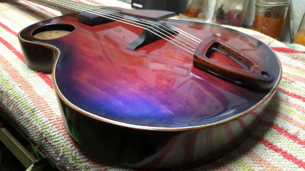Bullfrog Archtop &mdash; bridge and setup