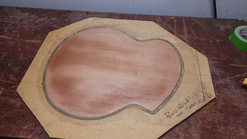 Bullfrog Archtop &mdash; carving the plates