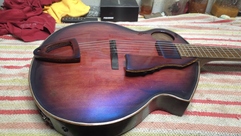 Bullfrog Archtop &mdash; bridge and setup