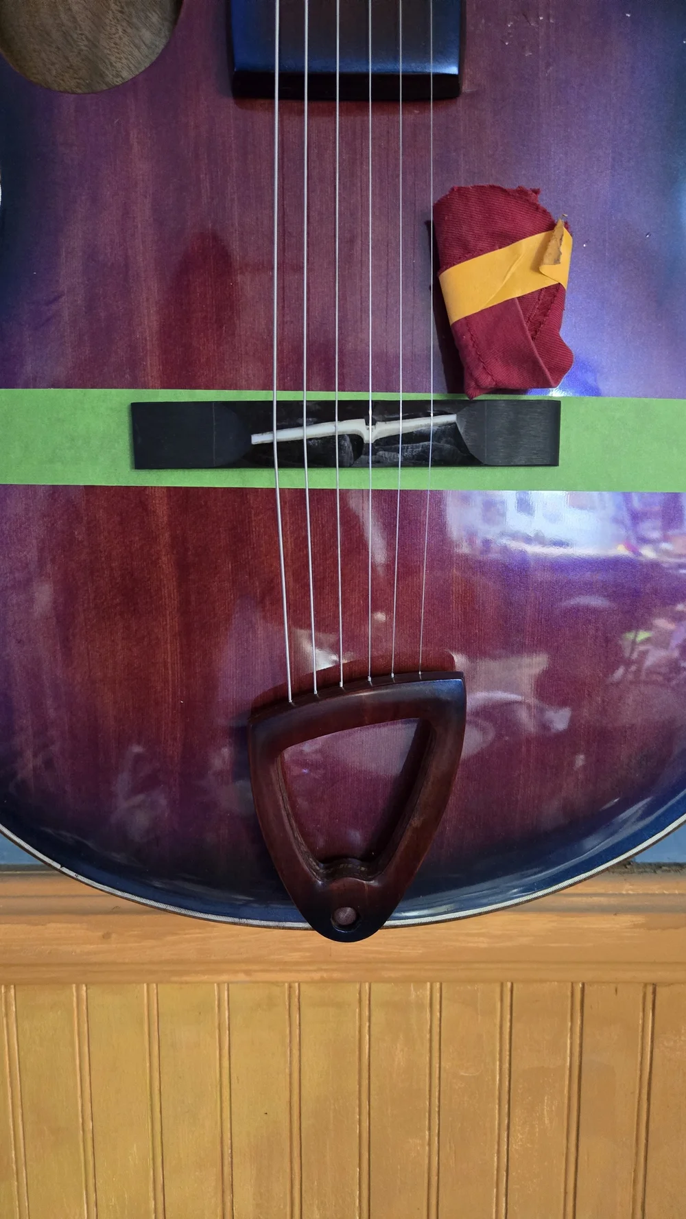 Bullfrog Archtop &mdash; bridge and setup