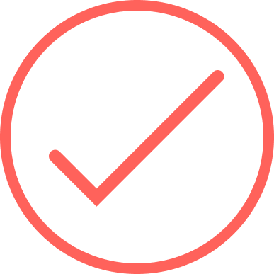 Red tick icon