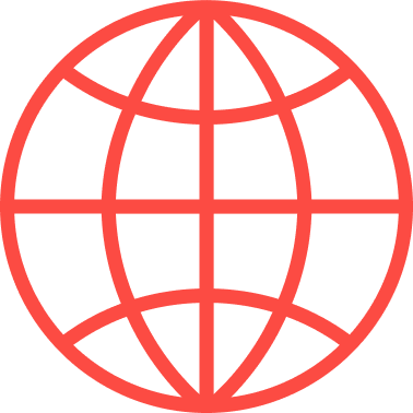 Red world icon
