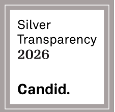 Text on a sign reading, 'Silver Transparency 2026 Candid.'