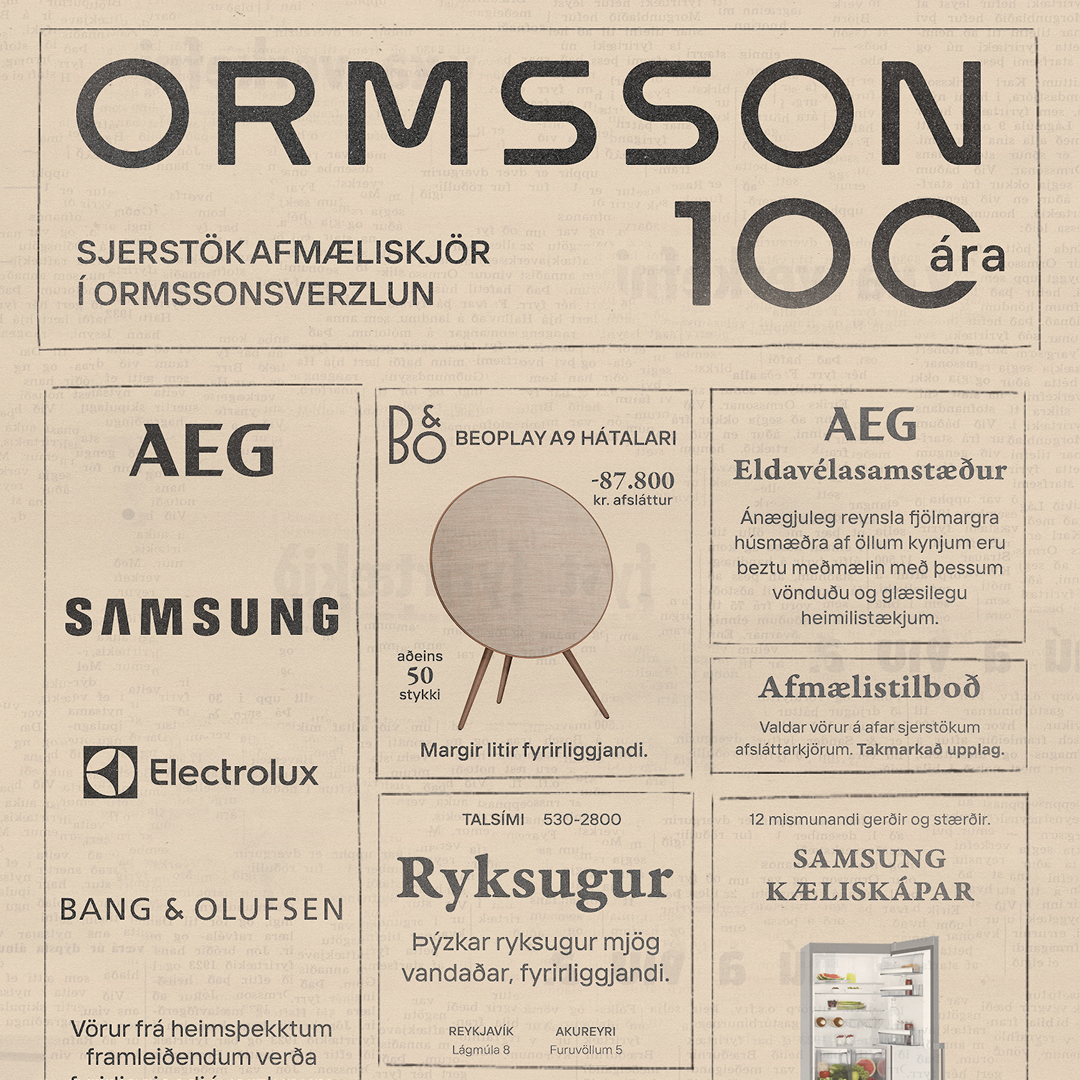 100 years of Ormsson