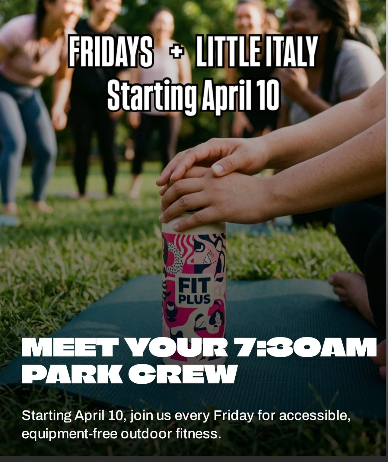 Park Classes are back! 🌳💪🌅👯
Join us for 10 weeks in the park this spring. We are reclaiming public spaces for the simple joy of being active in the wild. Claim your spot on the grass and in the sunshine (I promise you&rsquo;ll want to get that vi