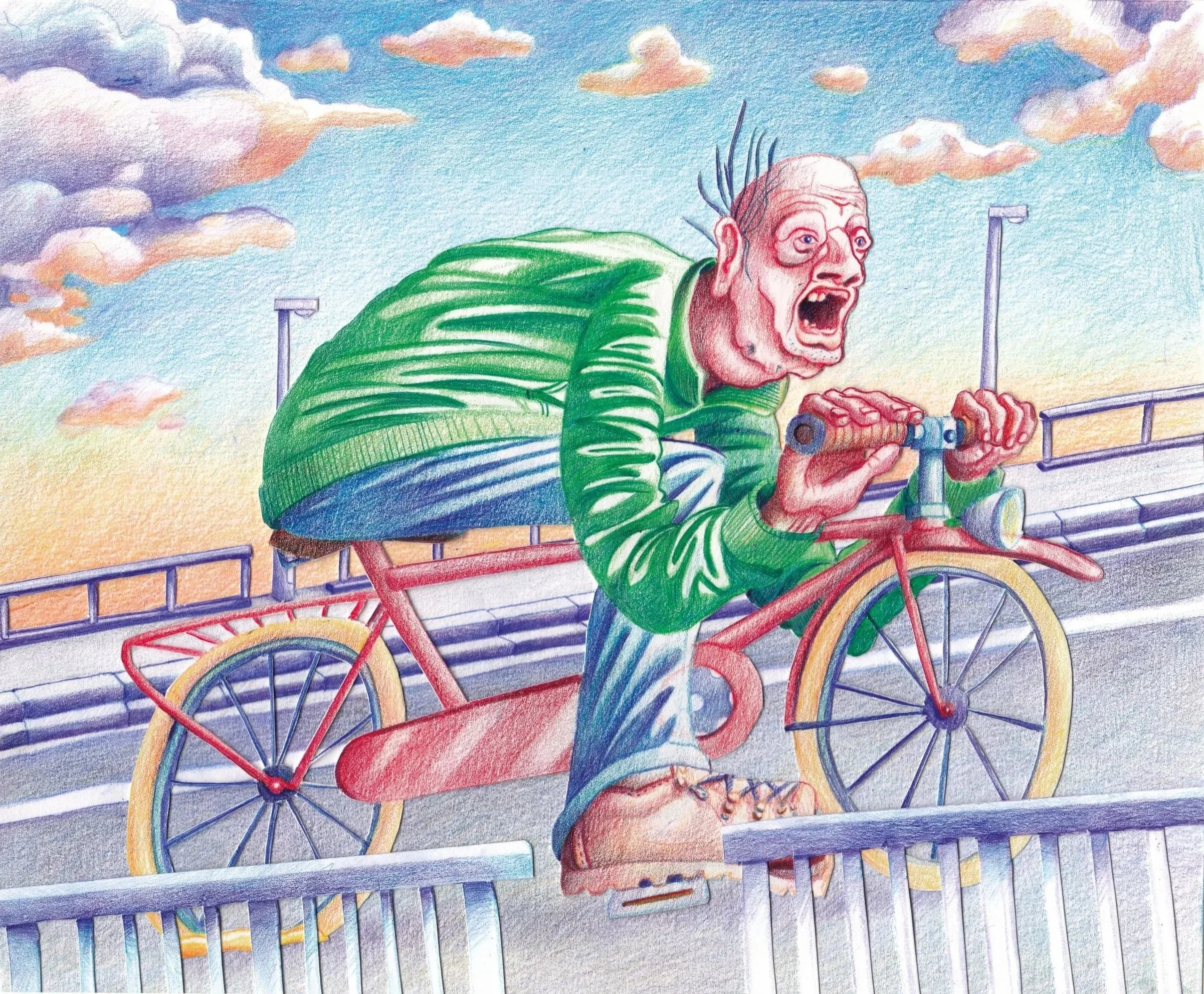 For his entire 26-year life, Mr. cycles the same route to work. - 2026