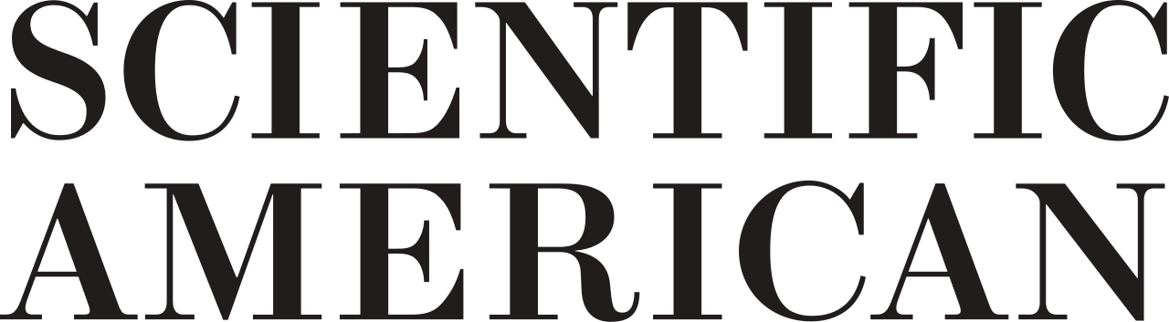 Scientific American logo printed in large capital black letters.