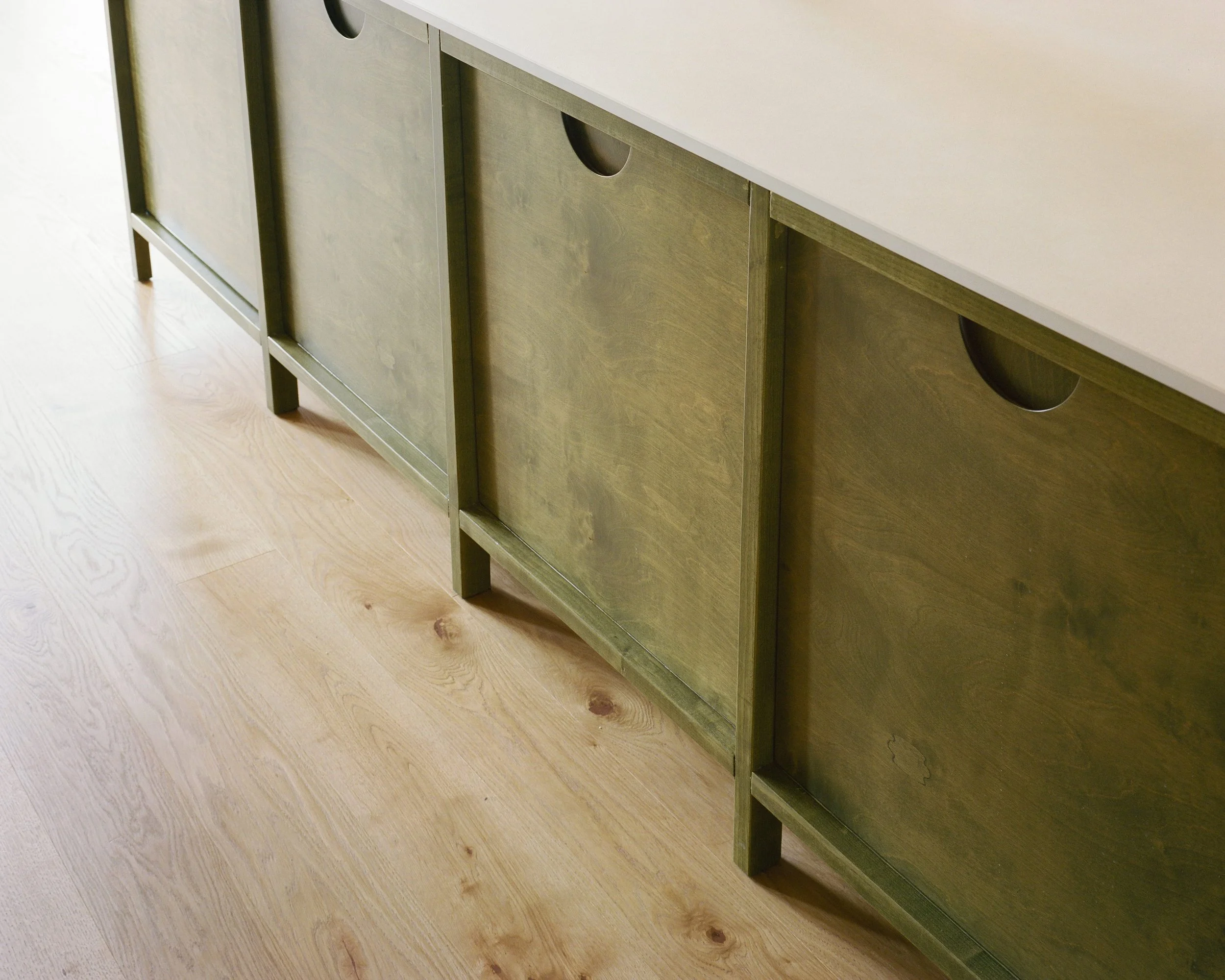 isola su misura cucina verde design
