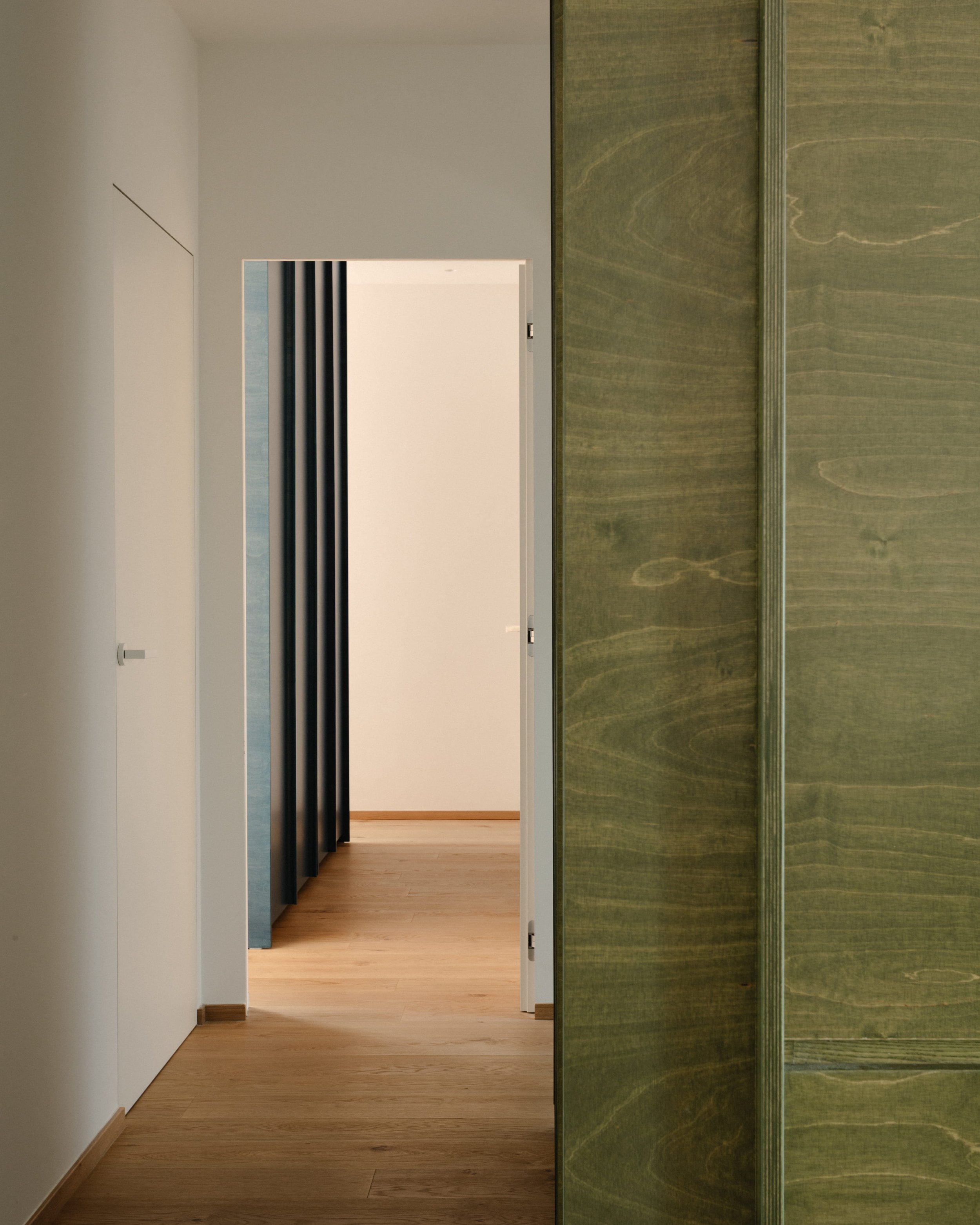 legno verde blu interior design