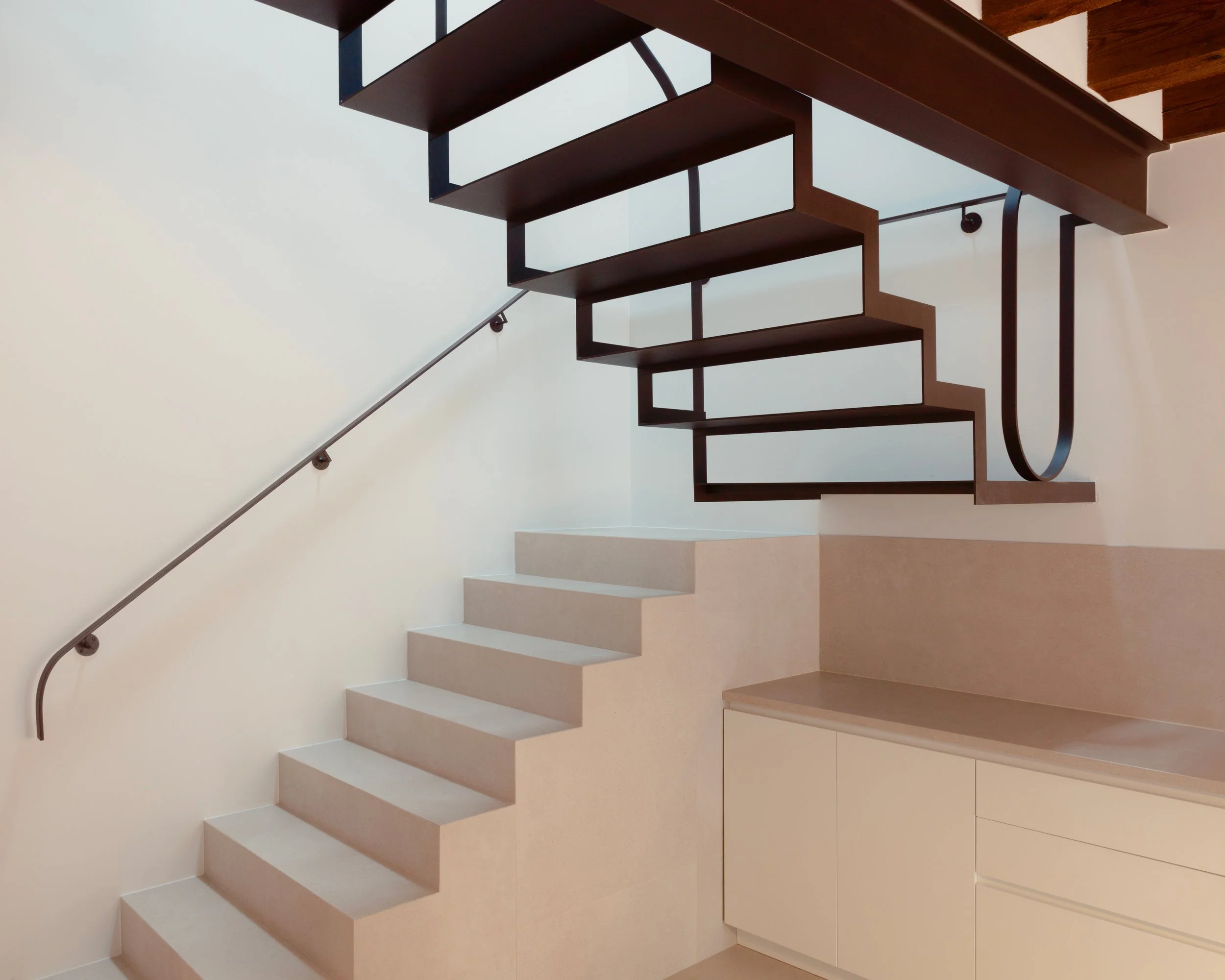 marble metal stairs architecture