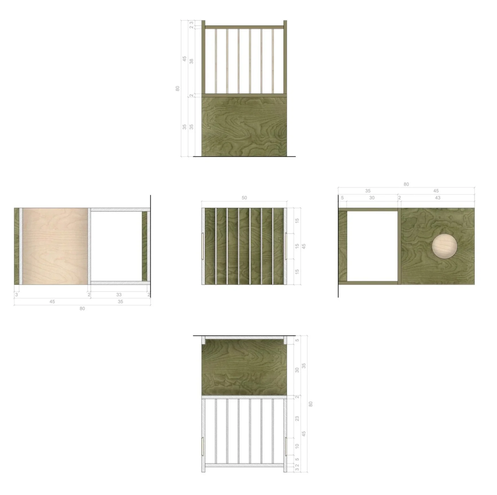 technical drawing disegno legno architettura