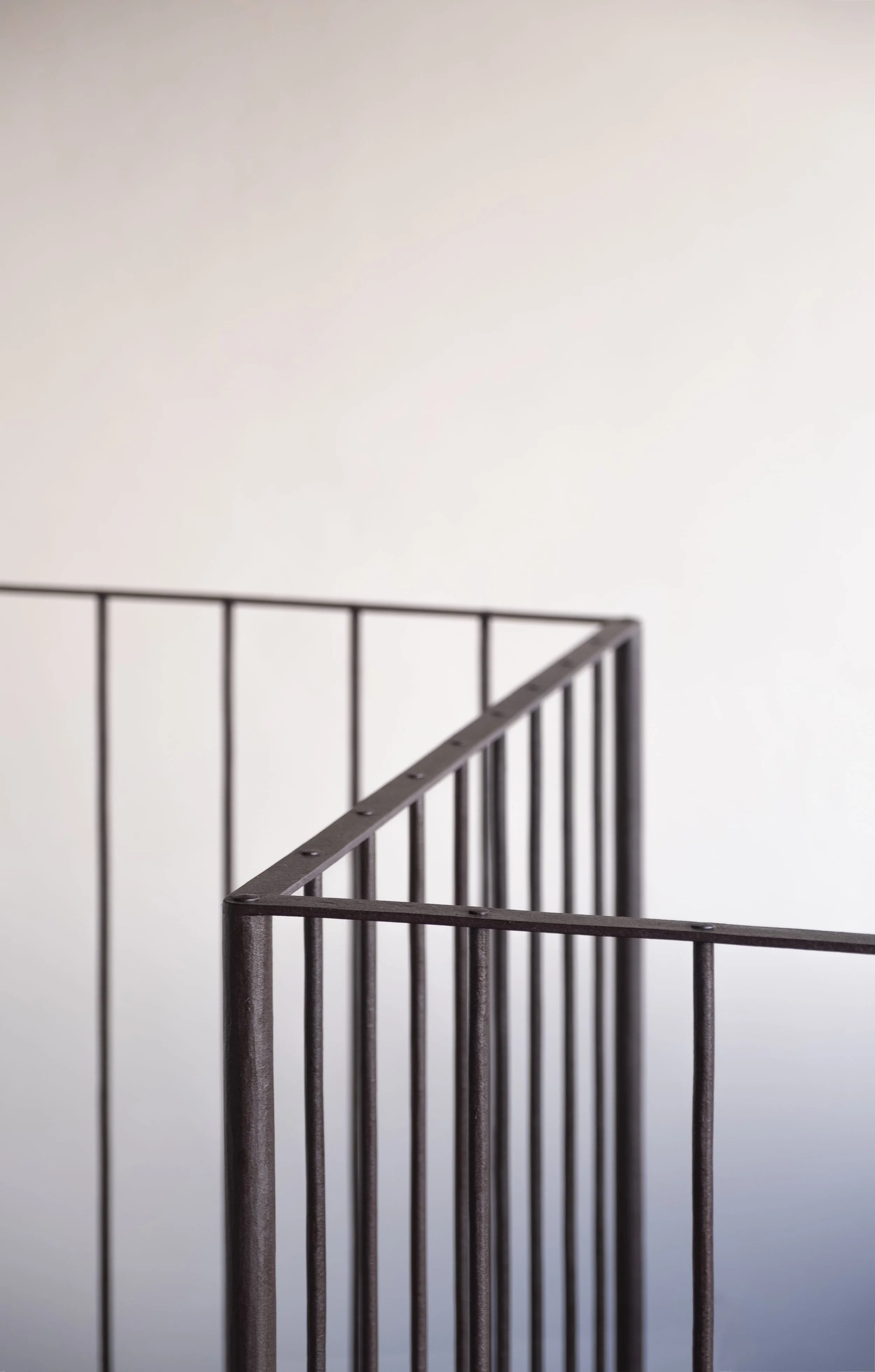metal handrail black design
