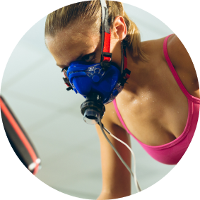 athlete using physiology-based training program adapting to performance data