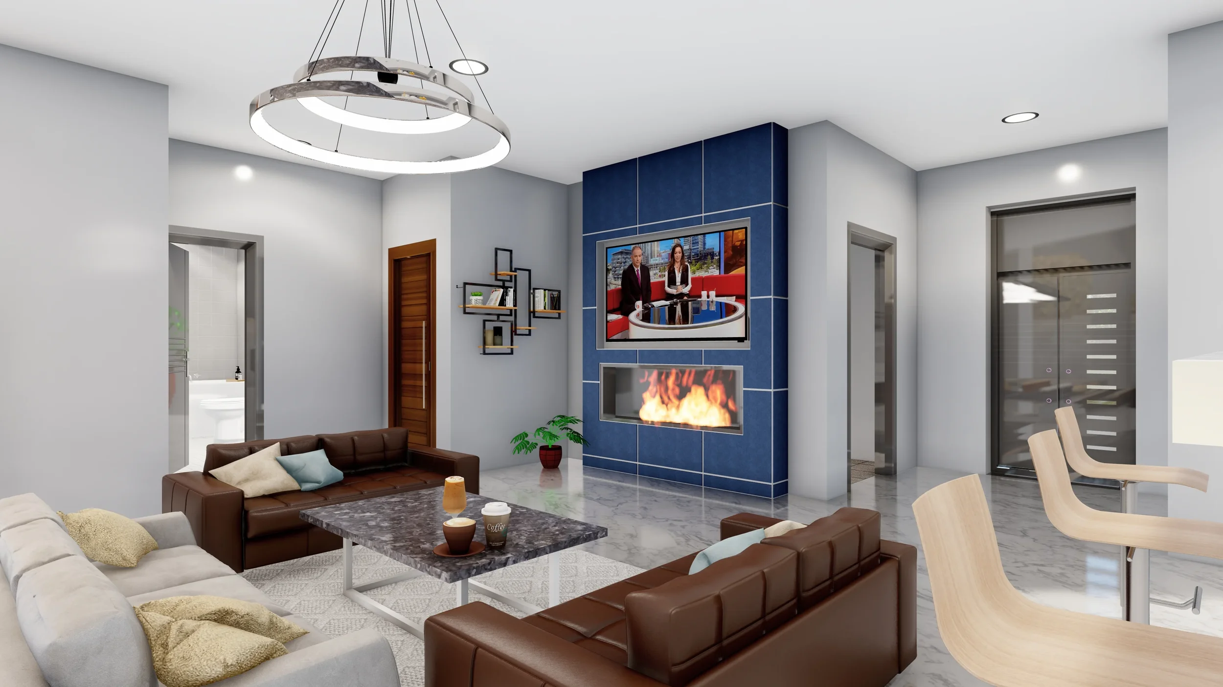 Koho - Living Room Rendering
