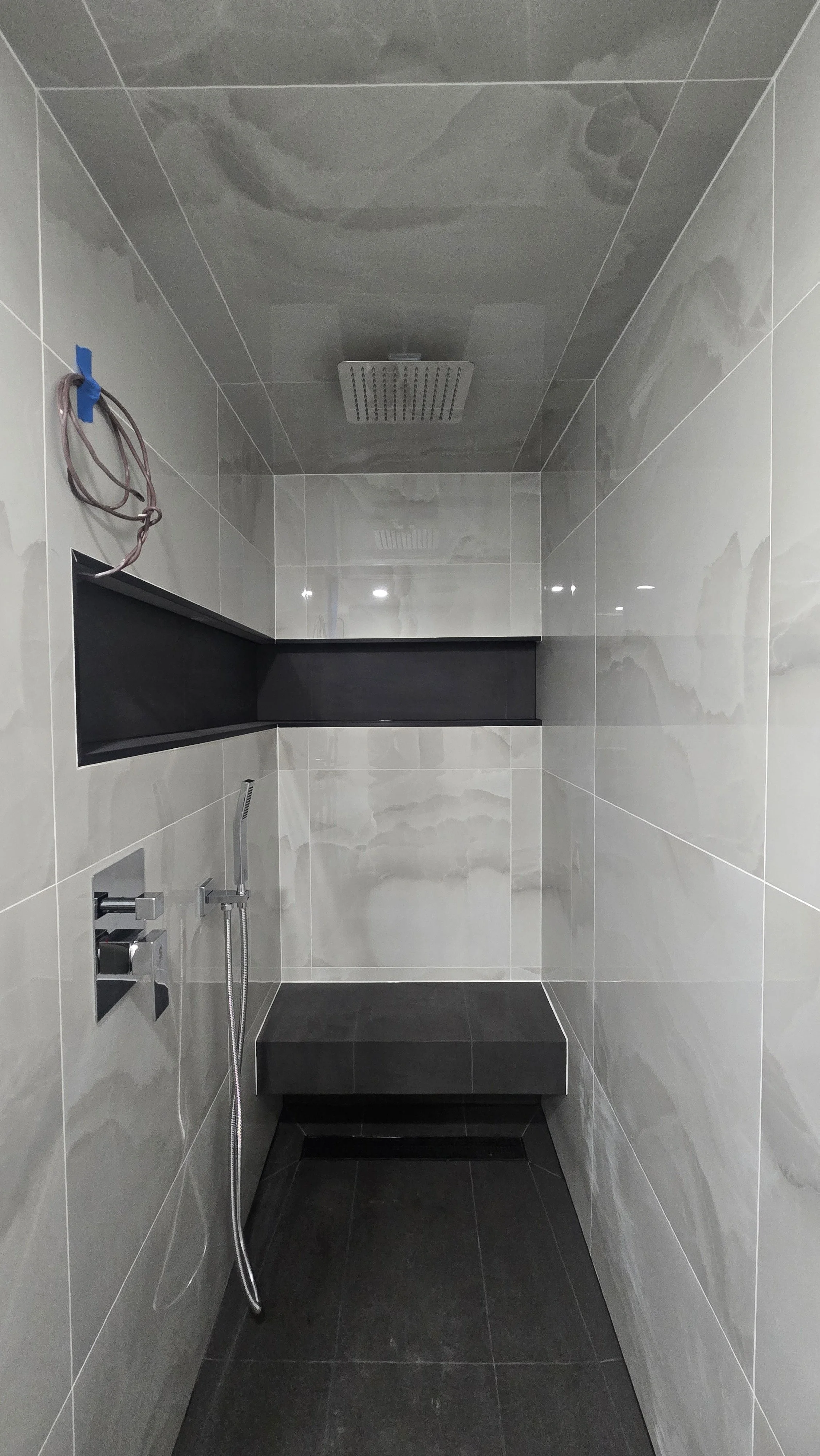 Luxury Shower With Lit Niche'