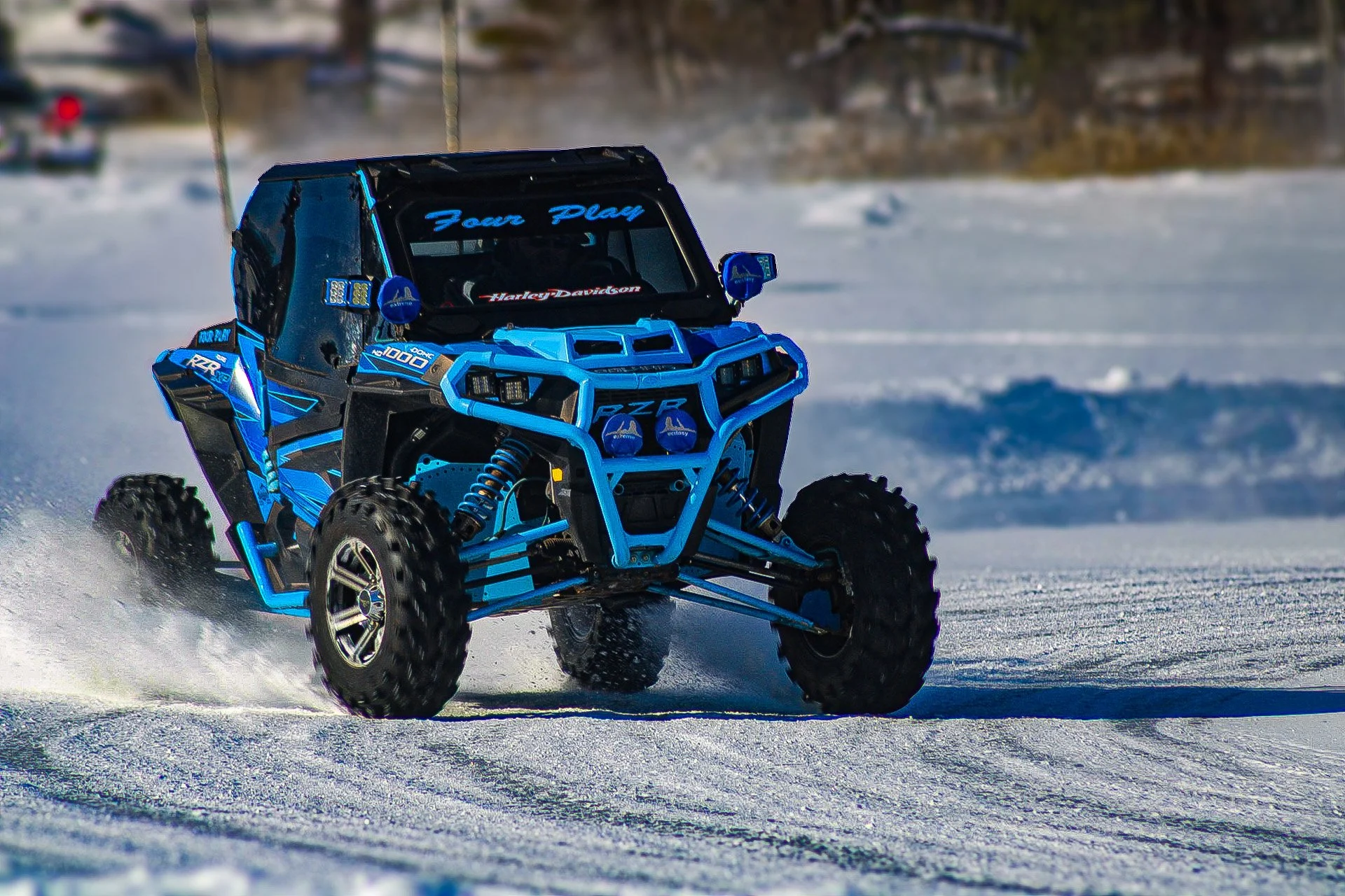 Blue Lightning on Ice — When a Polaris RZR Crashed Our Ice Fishing Trip