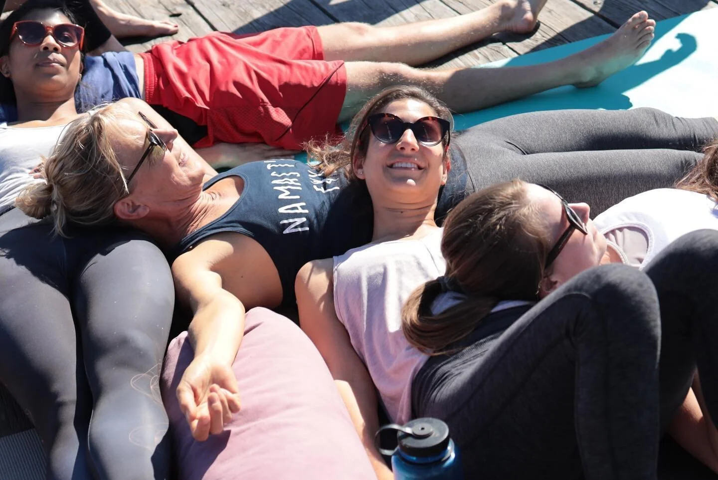 Yoga on Santa Barbara's Stearn's Wharf