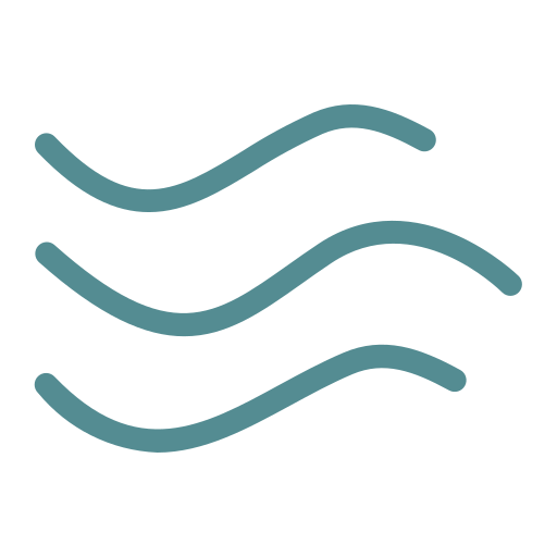 Three wavy horizontal lines stacked vertically on a black background.