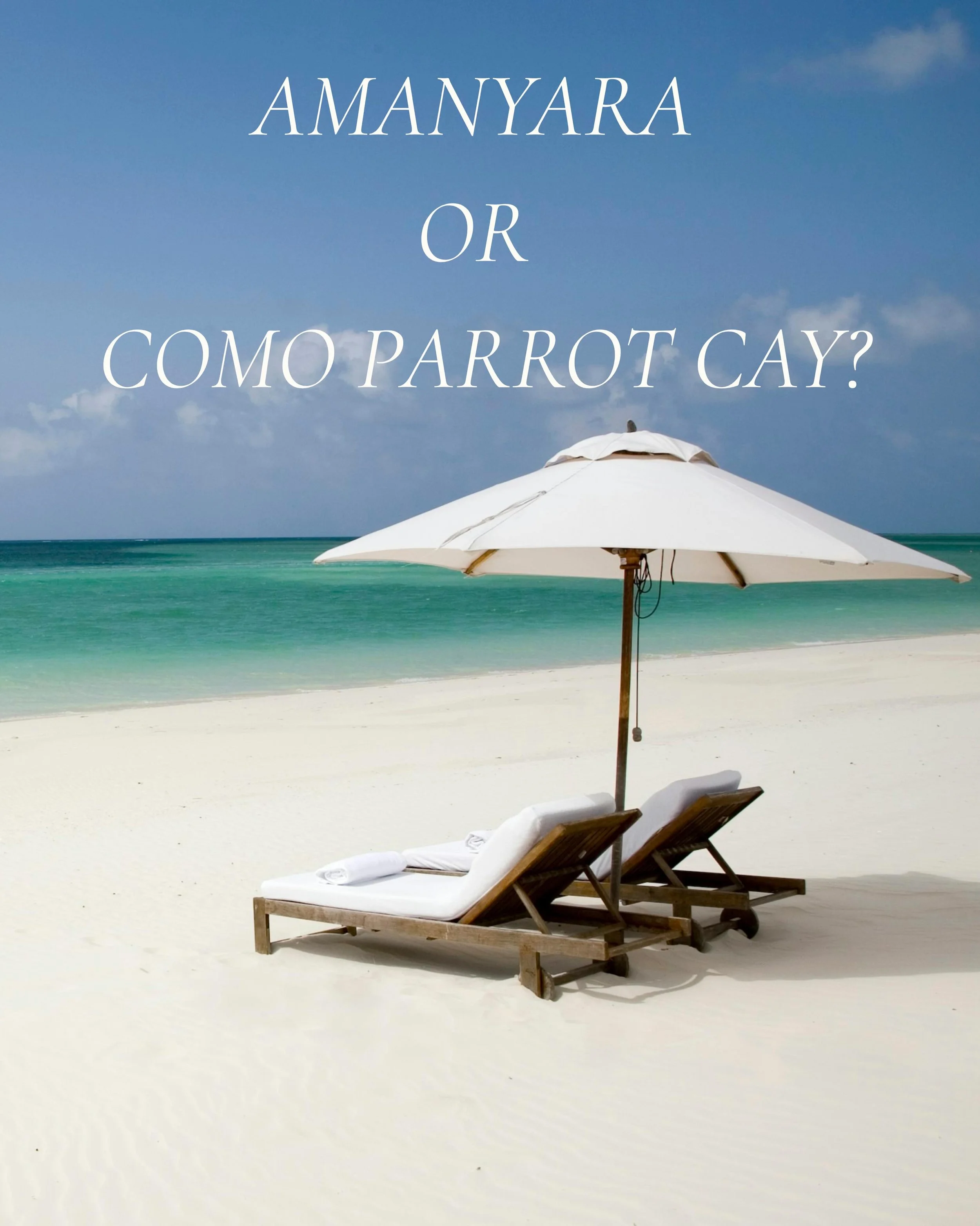 Last summer we moved to Connecticut and are loving easy access to the Caribbean! Recently we went to Turks and Caicos for the first time, and I met with the teams at Amanyara and COMO Parrot Cay. Both are incredible hotels with stunning, private beac