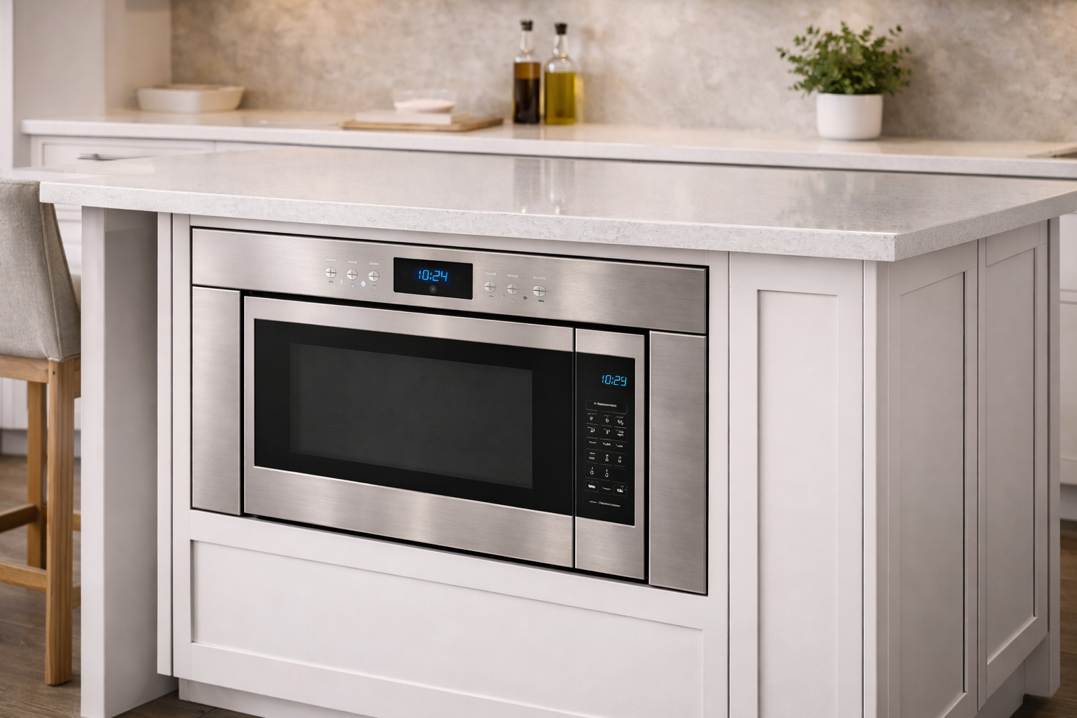 Built-in microwave in modern kitchen island.png