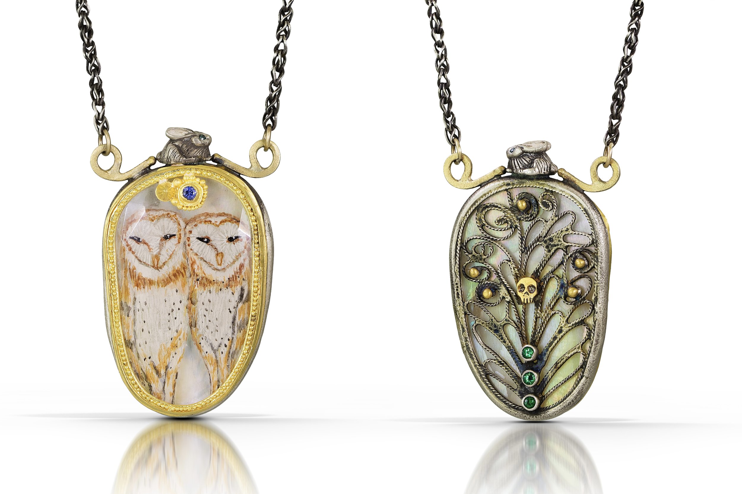 Two Owls and a Rabbit