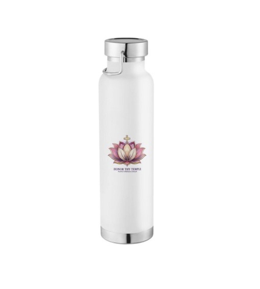 Honor Thy Temple Stainless Steel Wide-Mouth Insulated Bottle 22oz.