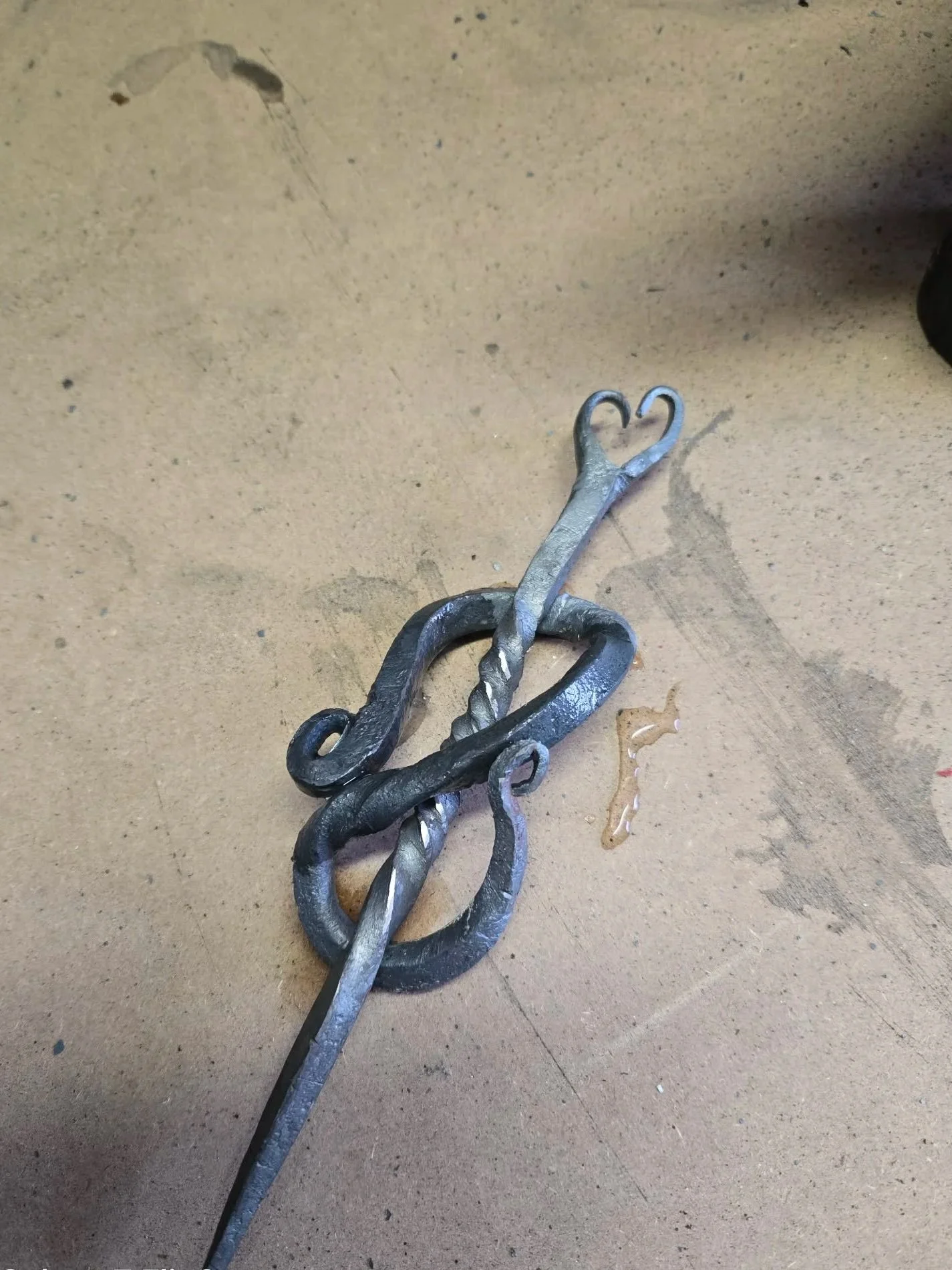 Scroll pin and buckle