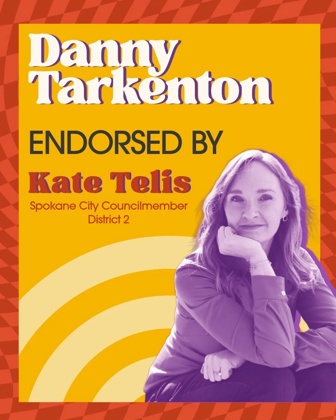 I'm honored to have the endorsement of Kate Telis @votekatetelis, Spokane City Councilmember for District 2 and a former prosecutor. ⚖️ 

Kate knows this community. She understands what real public safety means for Spokane, from inside a courtroom an