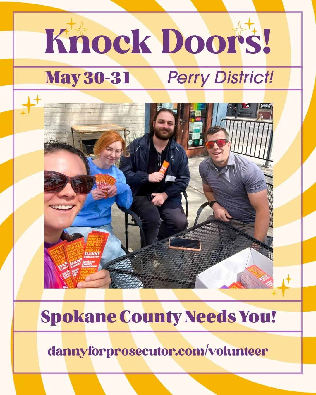 🚪✨ THIS WEEKEND &mdash; We're knocking doors in the Perry District, and we need YOU!

Danny Tarkenton is running as an independent because the prosecutor should serve the entire community, not a political party. That means this is a people-powered c