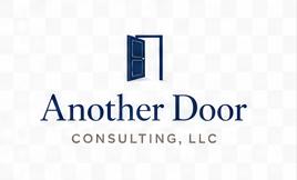 Open blue door