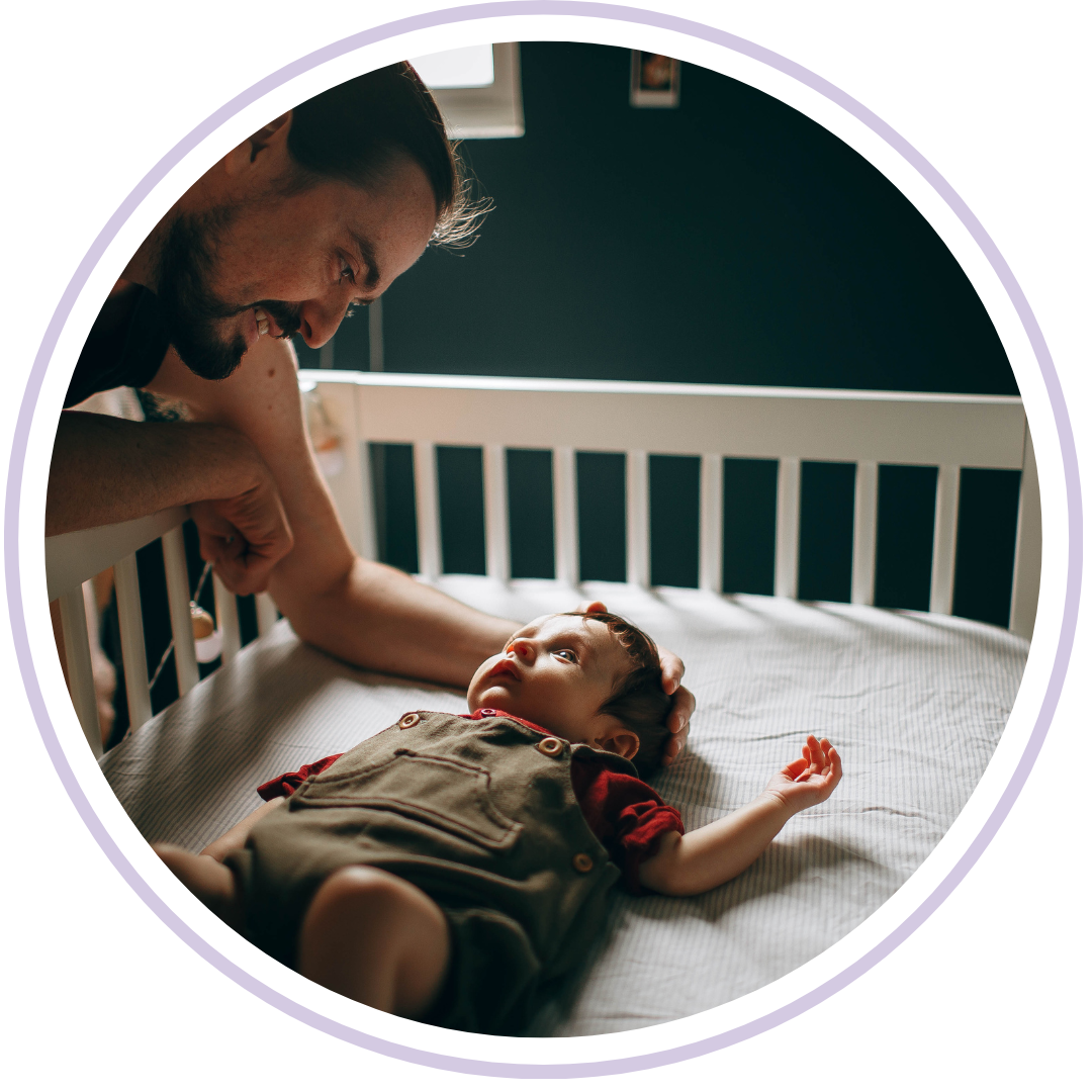 baby wide awake at night kicking legs