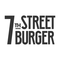 7th Street Burger logo in black text.
