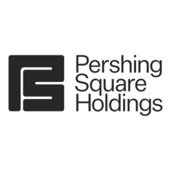 Logo of Pershing Square Holdings featuring a stylized 'E' symbol and the company's name.