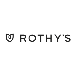 Rothy's logo with a owl-like symbol and the text 'ROTHY'S'