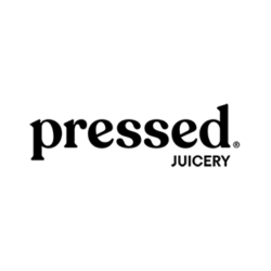 Pressed Juicery logo with black text on a white background.