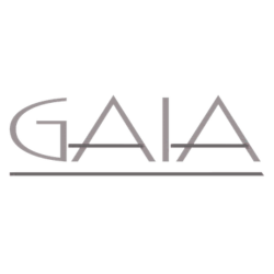 GAIA logo in gray text with a horizontal line underneath