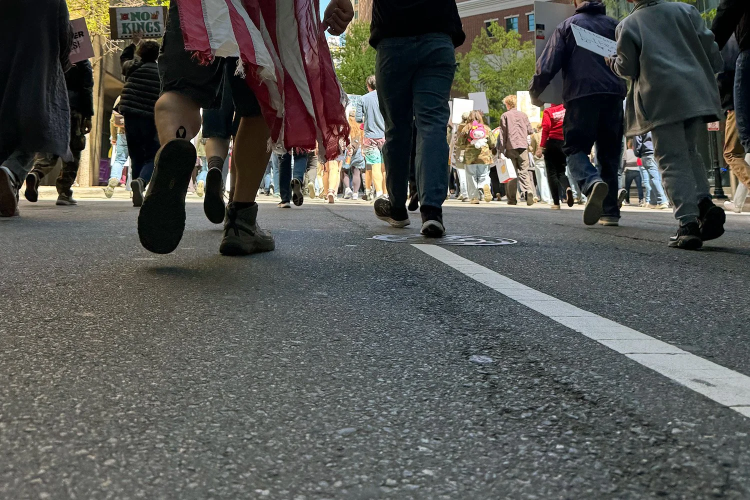 Ants March at ‘No Kings’ Rally in Uptown