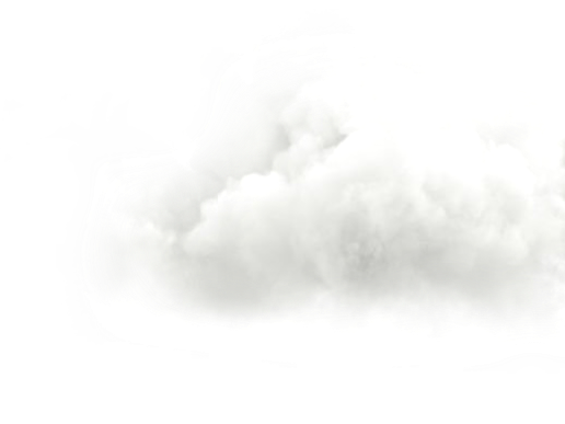 A white cloud in the sky.
