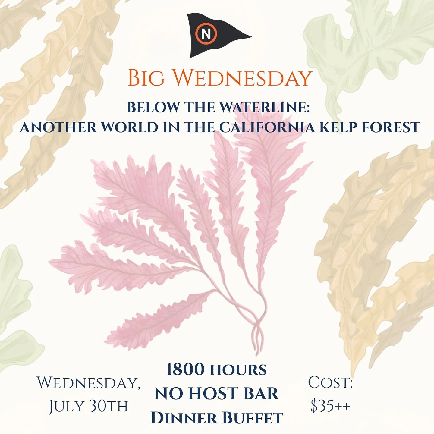 THIS WEDNESDAY my dad and I have the privilege of introducing two scientists behind the  @californiaseaweedfestival, Simona Augyte and Rafael Cuevas Uribe, for &ldquo;Below the Waterline&rdquo;, a presentation on the California Kelp Forest and seawee