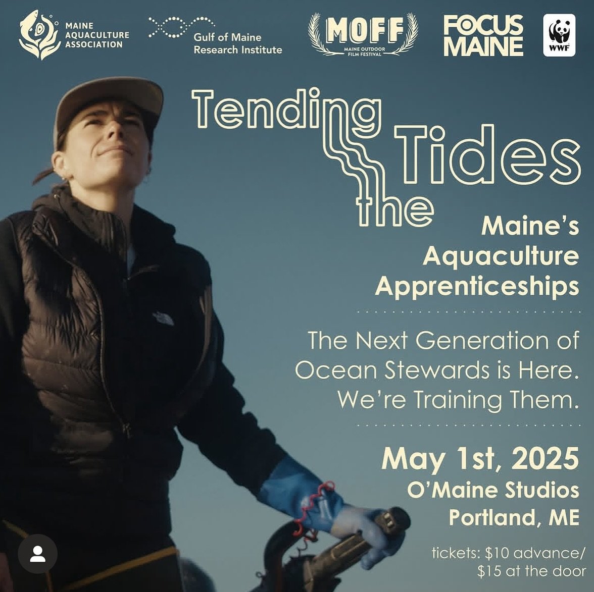 Catch me soaking up the lime light this Thursday at 6pm, O&rsquo;Maine Studios! Link in bio&ndash; proceeds go to support Maine AQ. 

Props to @maine_aquaculture, @mainemountainmedia, and especially @trixiebetz for producing this stunning film. I fee