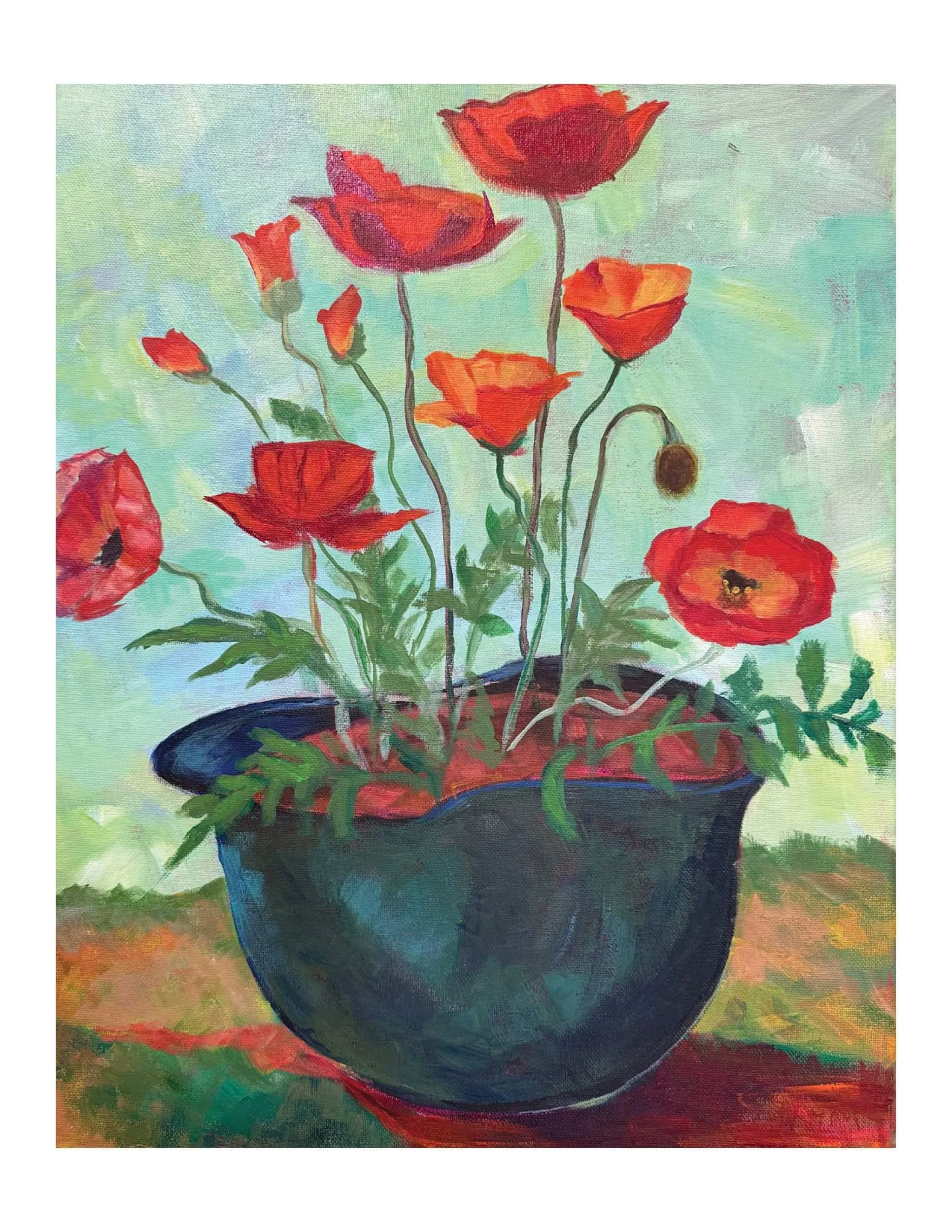 Poppies Notecard
