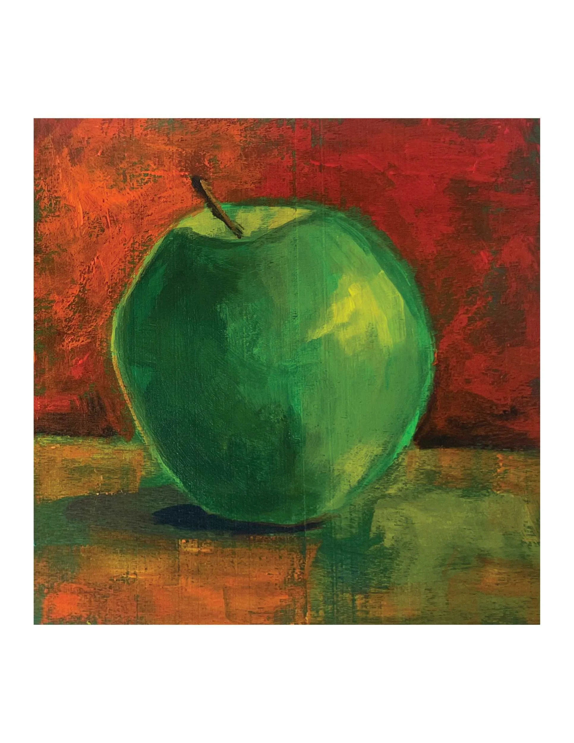 Green Apple Notecard