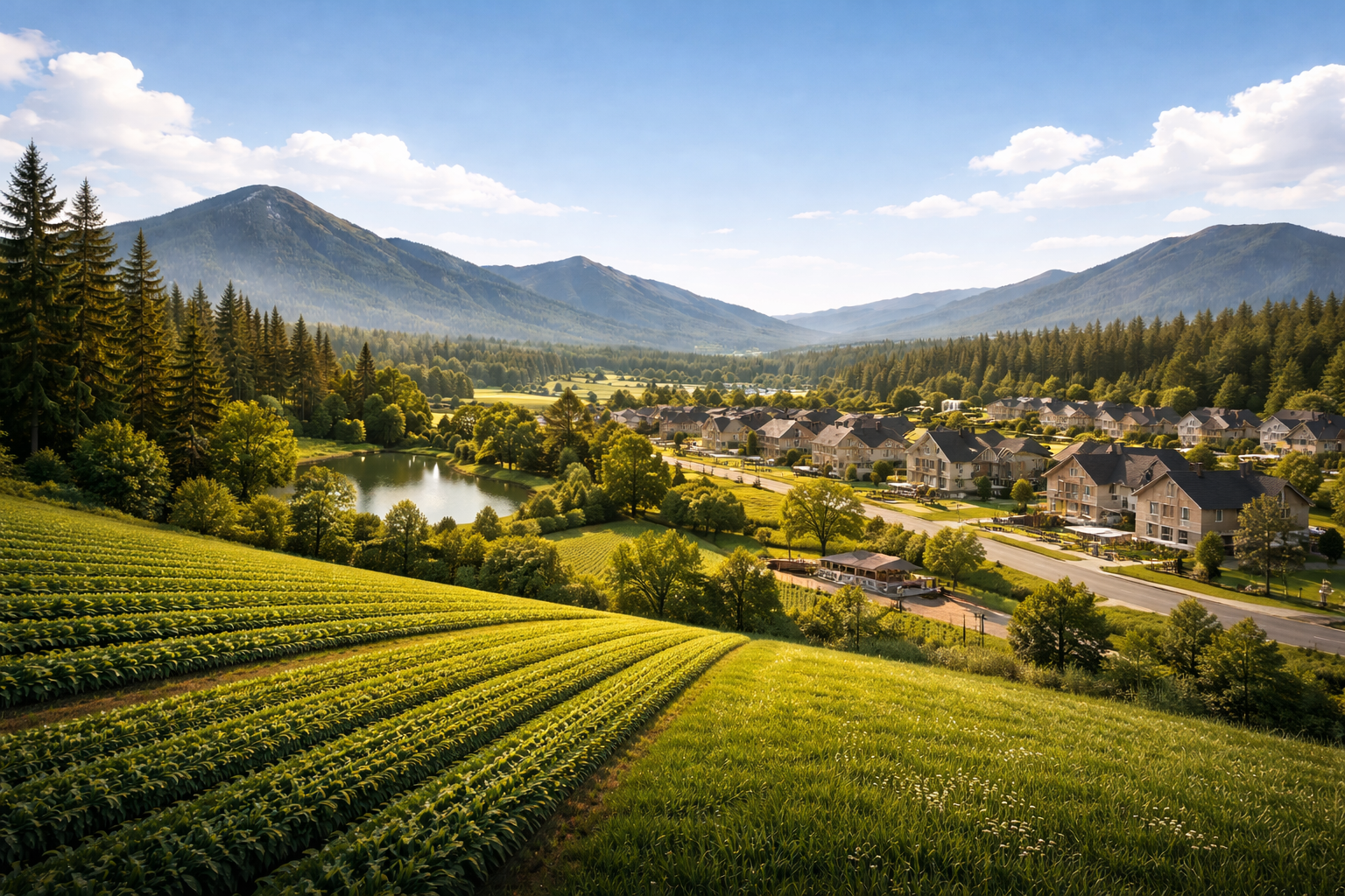 Blending nature with suburban growth.