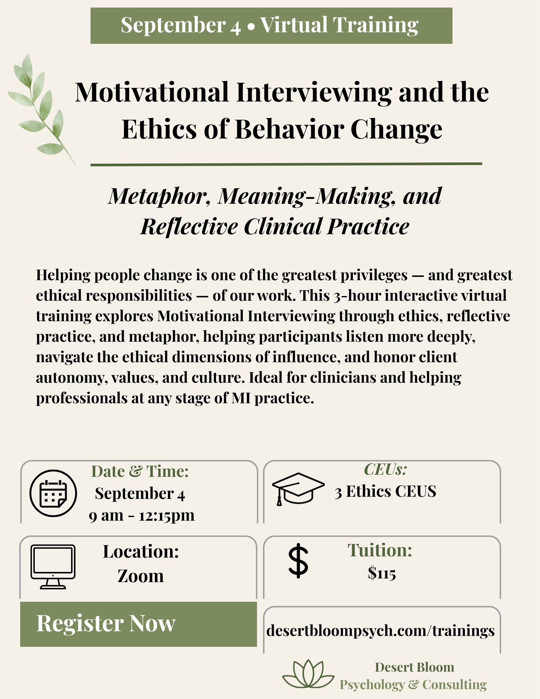 VIRTUAL Motivational Interviewing and the Ethics of Behavior Change