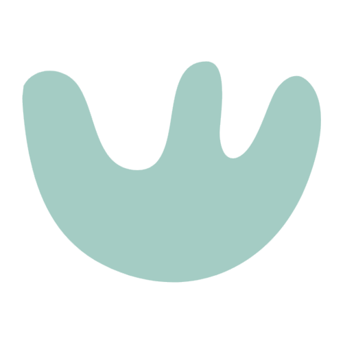 A simple, stylized graphic of a whale in light blue on a black background.