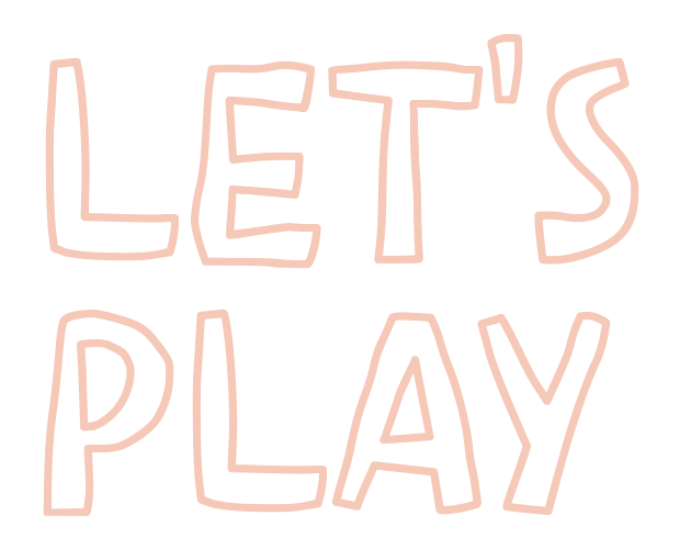 Neon sign with the words "LET'S PLAY" written in pink outlined letters on a black background.