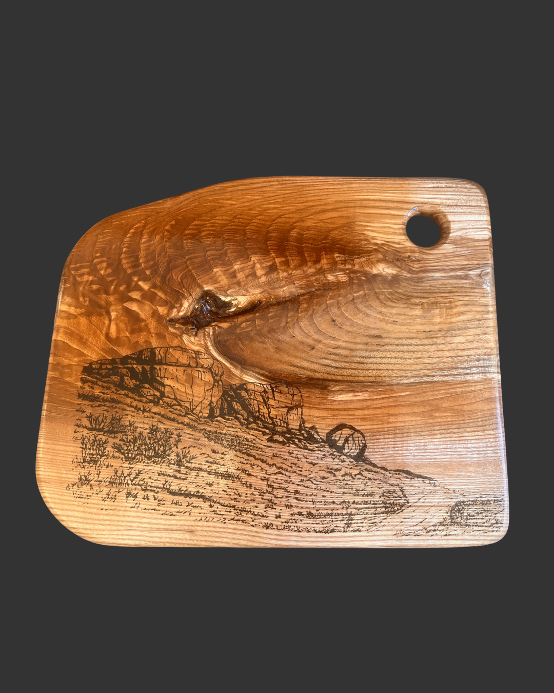 Handmade Wooden Chopping Board | Cow and Calf - Ilkley Moor