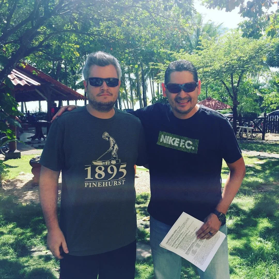 Craig with his Spanish language instructor