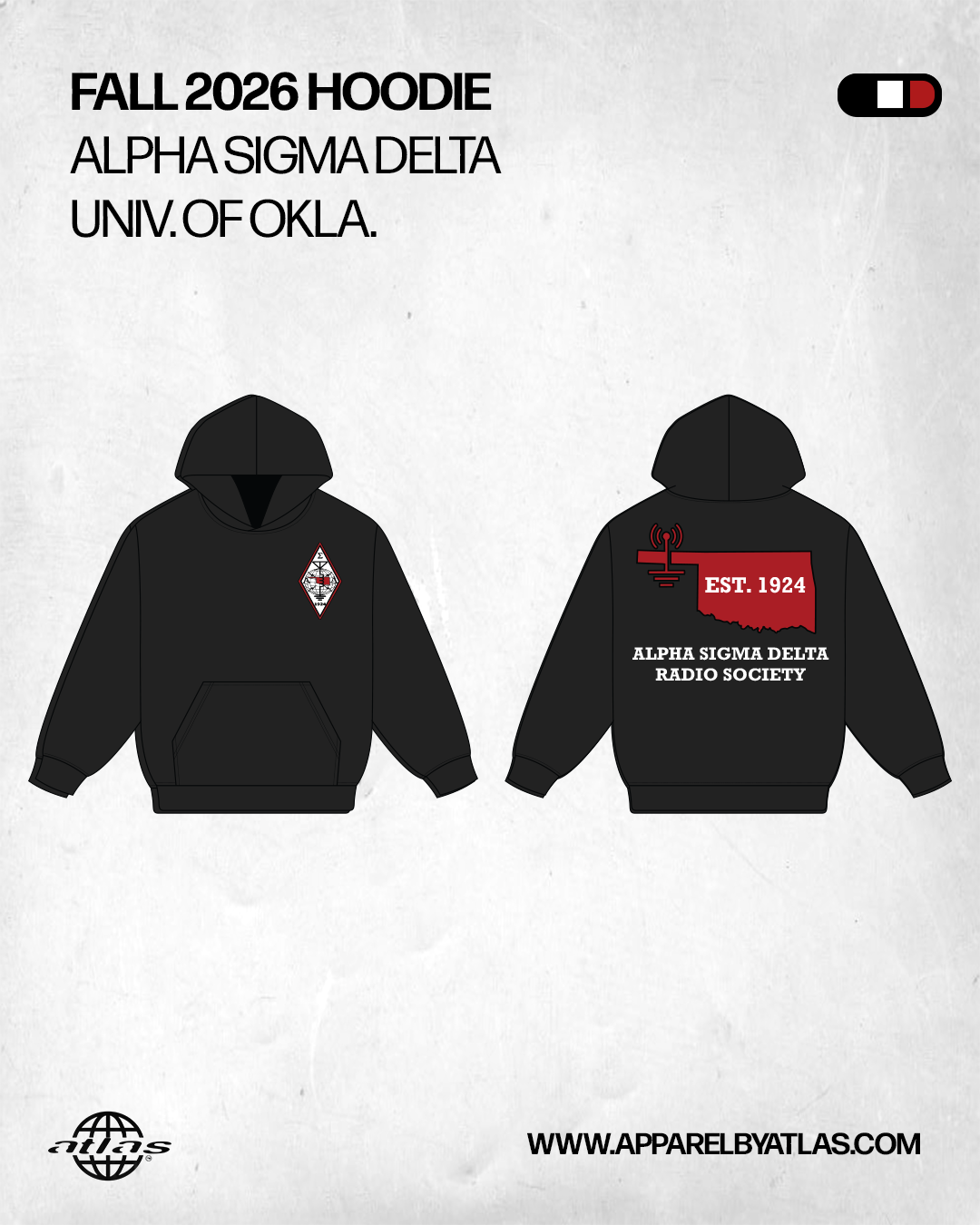 Alpha Sigma Delta at OU - Black Hoodie