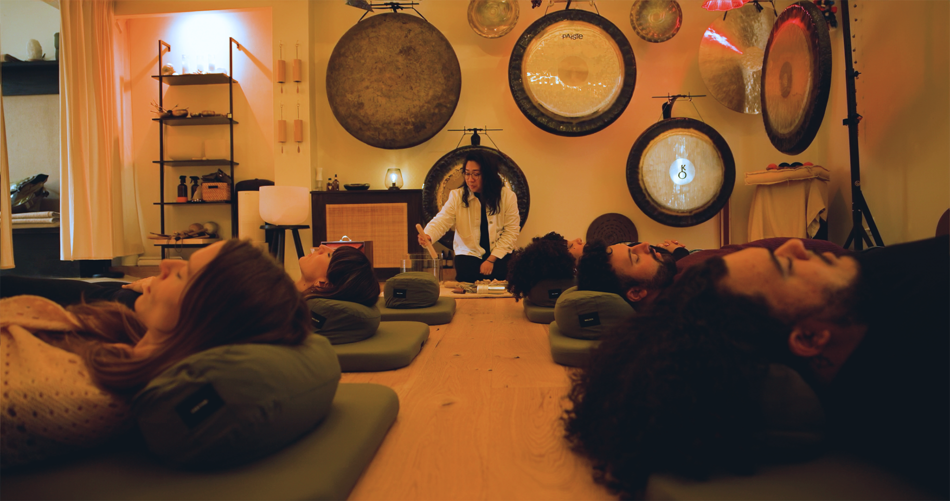Sound bath at Official Ritual lead by Ira Rain.